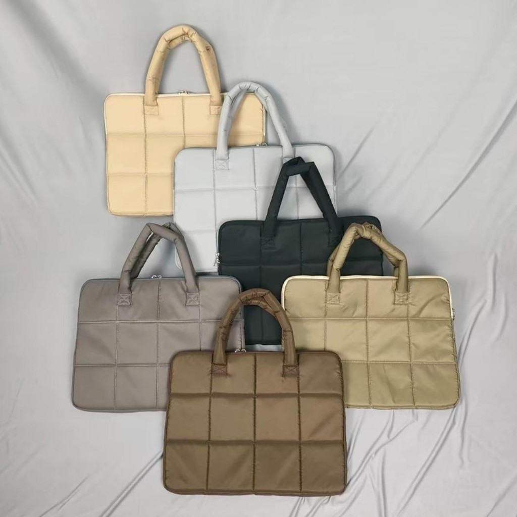 tas laptop puffy anti air totebag laptop tas pelindung laptop Wanita Pria