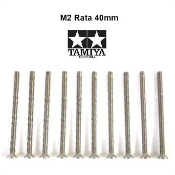 BAUT RATA 40MM SCREW M2 / BAUT GEPENG BAUT PIPIH