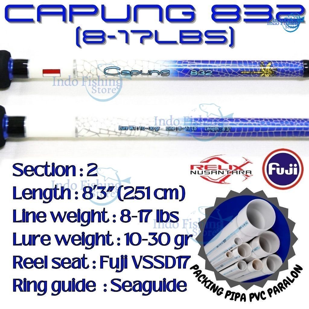 Joran Pancing RN Capung 832ML 8-17Lbs 902ML 10-25Lbs Free Packing Pipa Long Casting Shore Jigging