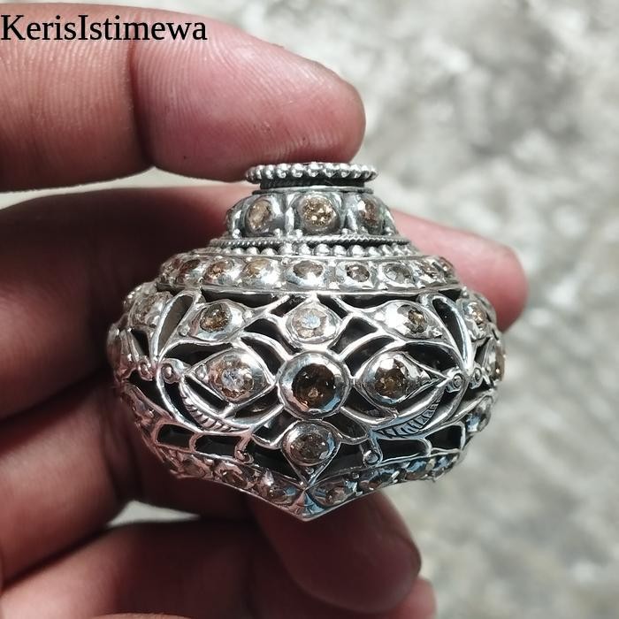 Mendak Selut keris perak berlian super istimewa KIS15