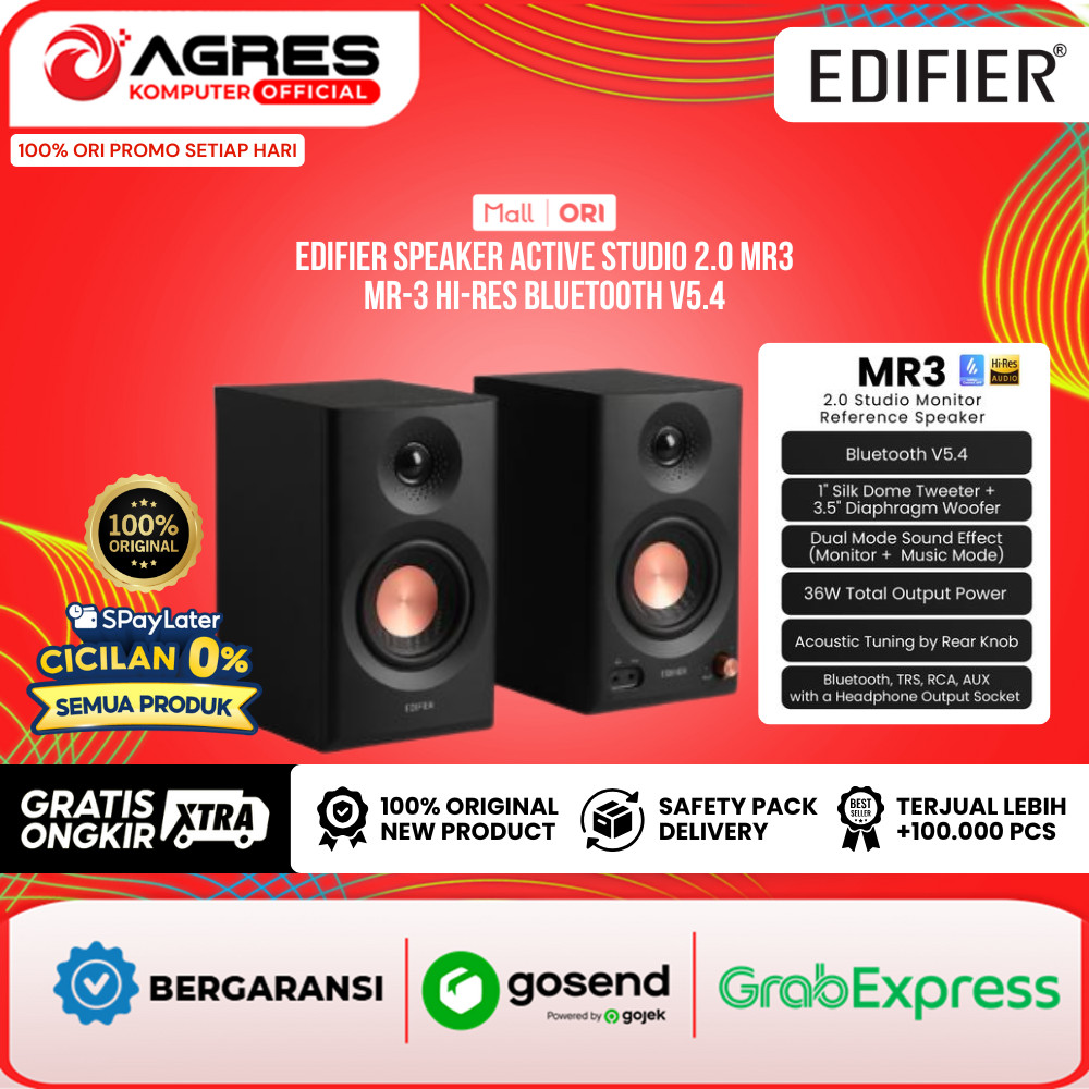 EDIFIER SPEAKER ACTIVE STUDIO 2.0 MR3 / MR-3 HI-RES BLUETOOTH V5.4