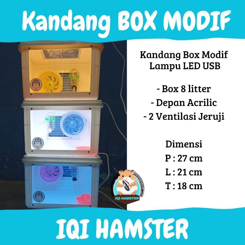KANDANG BOX MODIF ACRILIC | KANDANG HAMSTER | REPTIL, GECKO, LANDAK MINI, KURA-KURA, TARANTULA