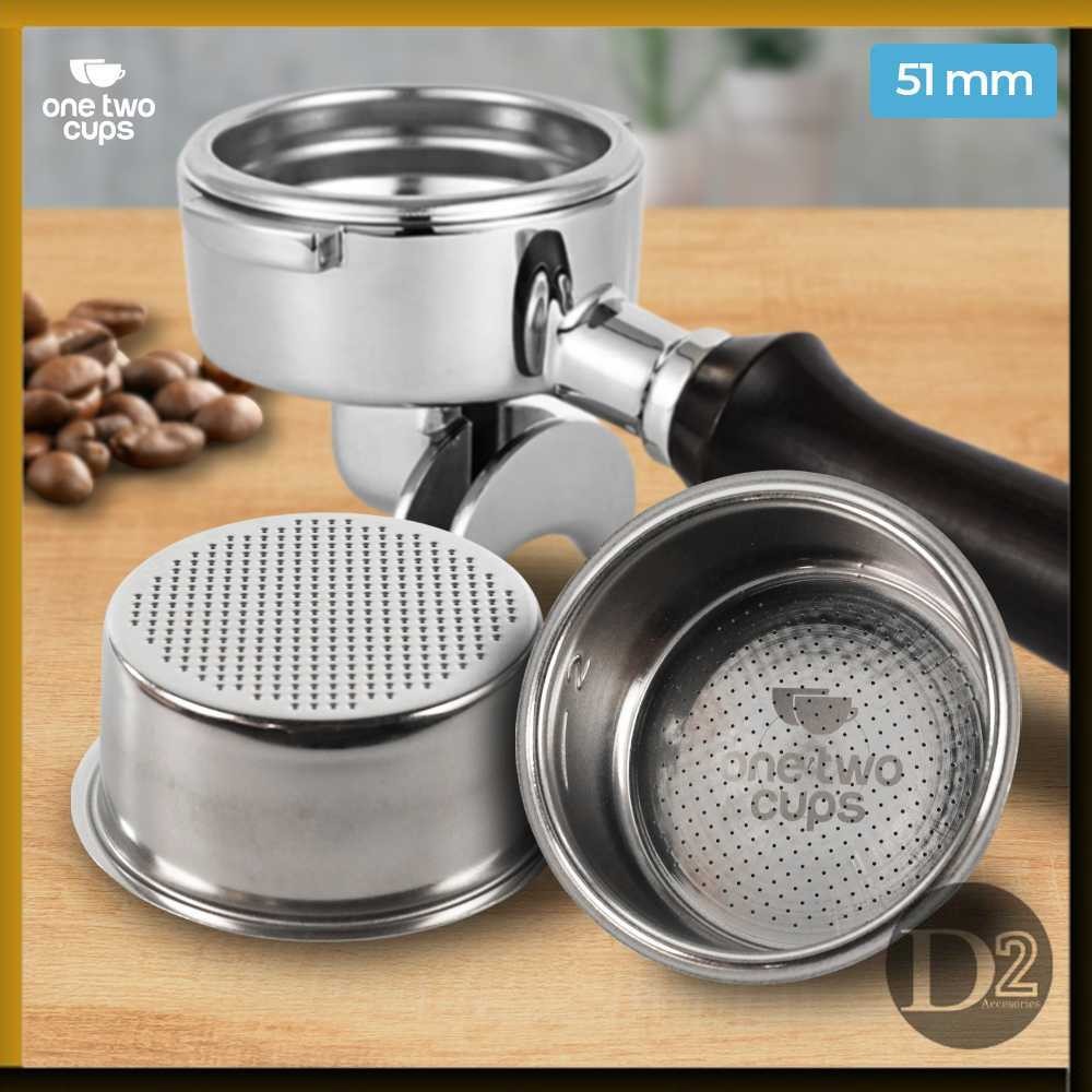 [PROMO] One Two Cups Filter Basket Portafilter Single Wall 51mm 16g 1 Cup - DL-01