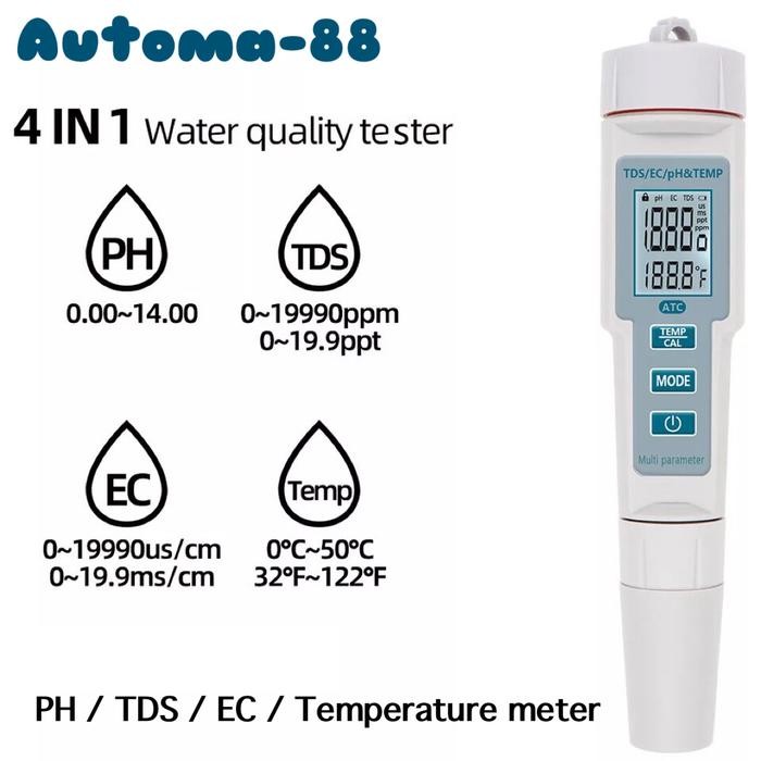 PH-686 PH-TDS-EC-Temperature Alat Ukur kualitas air Conductivity meter TERBAIK...!!!