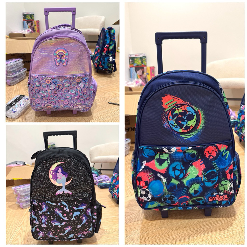 SMIGGLE BAG BACKPACK TROLLEY SMIGGLE TAS DORONG PUNGGUNG ANAK ORIGINAL