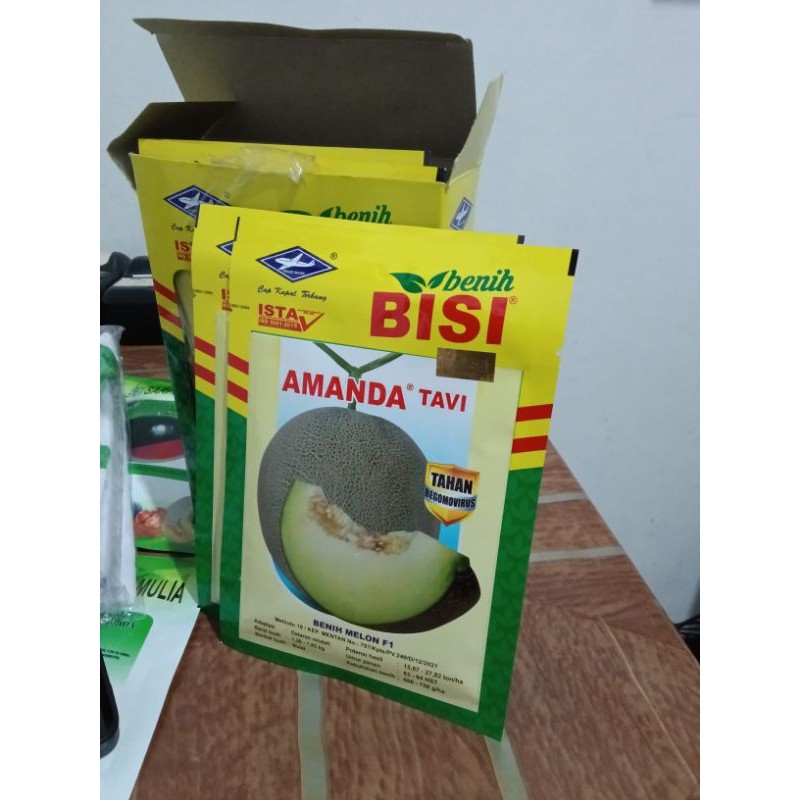 Benih Bibit Melon Madu Amanda Tavi F1Benih Bisi Cap Kapal Terbang