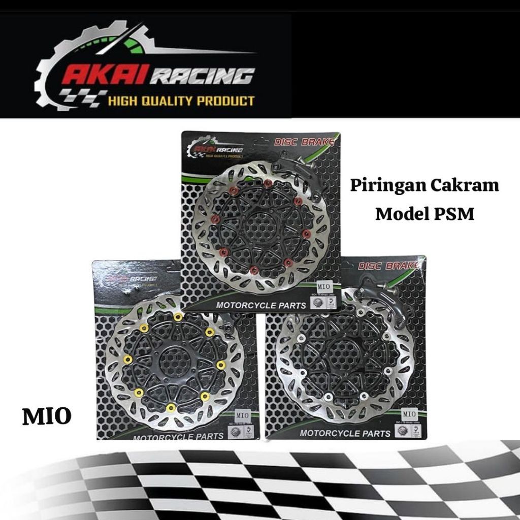 Piringan Cakram Mio Piringan Depan Variasi 260mm Disc Cakram Mio Akai Racing Model Psm - Fast Racing