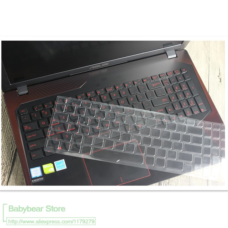 15 in Ultra TPU Laptop Keyboard Cover Protector for ASUS GL553 GL553VD GL553VE GL553VW FX53VD FX53VE