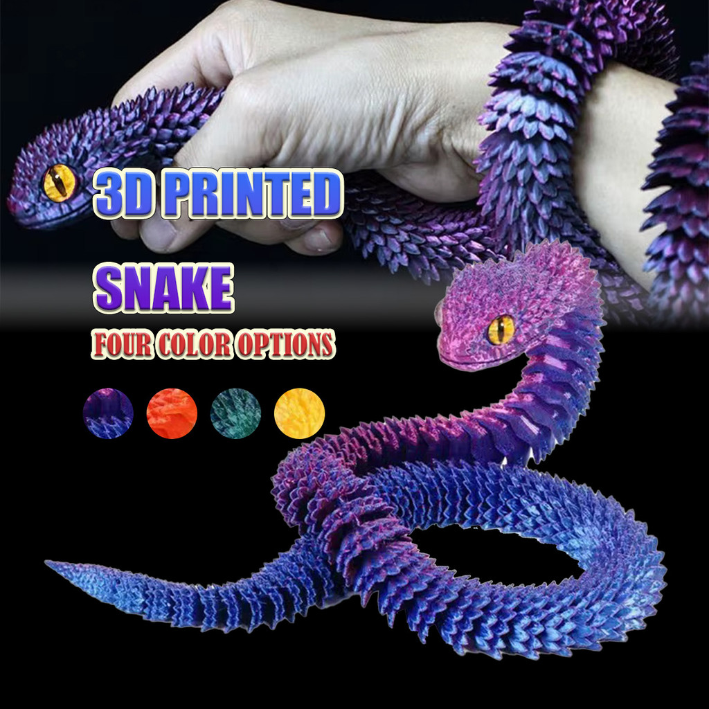 Mainan Ular Mainan Pereda Stress mainan ular bergerak Multi-Sendi Bergerak Simulasi Realistis