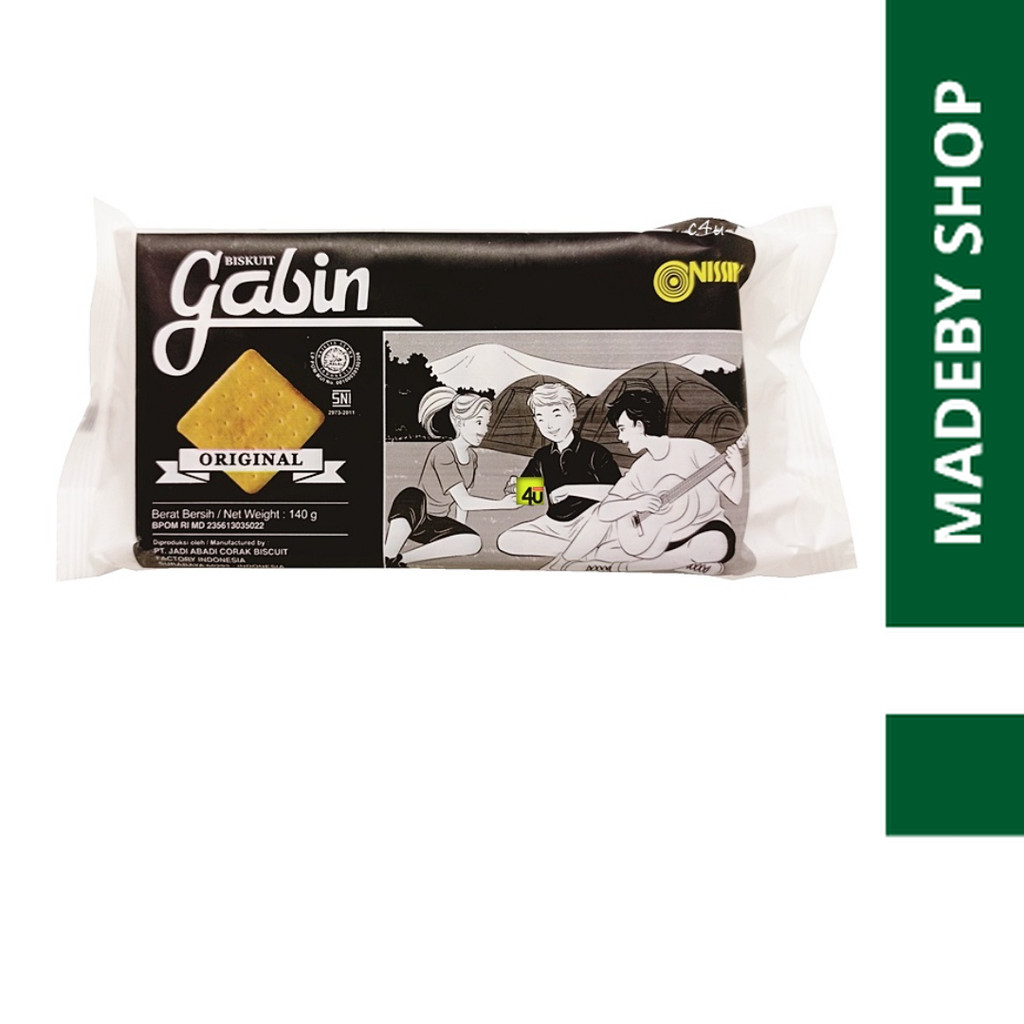NISSIN GABIN BISKUIT original 140GR  SNACK makanan ringan jajanan cemilan camilan pedas asin gurih m