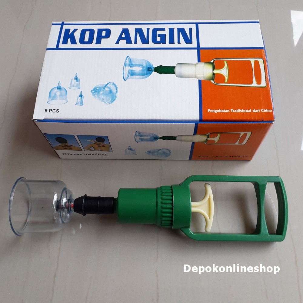 Kop Angin Set Alat Bekam isi 6 Tabung Cop Alat Terapi Kesehatan Tradisional