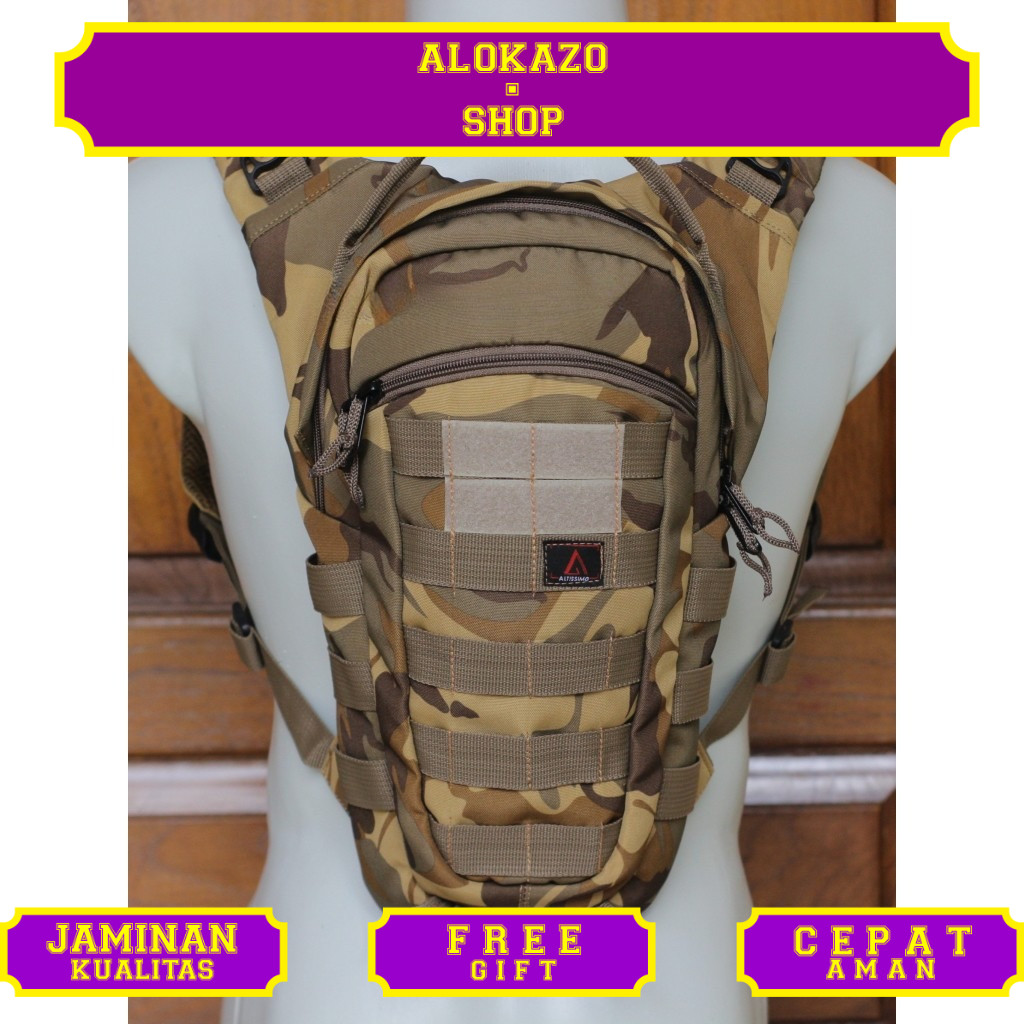 Tas Hydropack Sepeda Tactical Army Polisi Militer Ransel Tentara Gowes Loreng TNI Altissimo