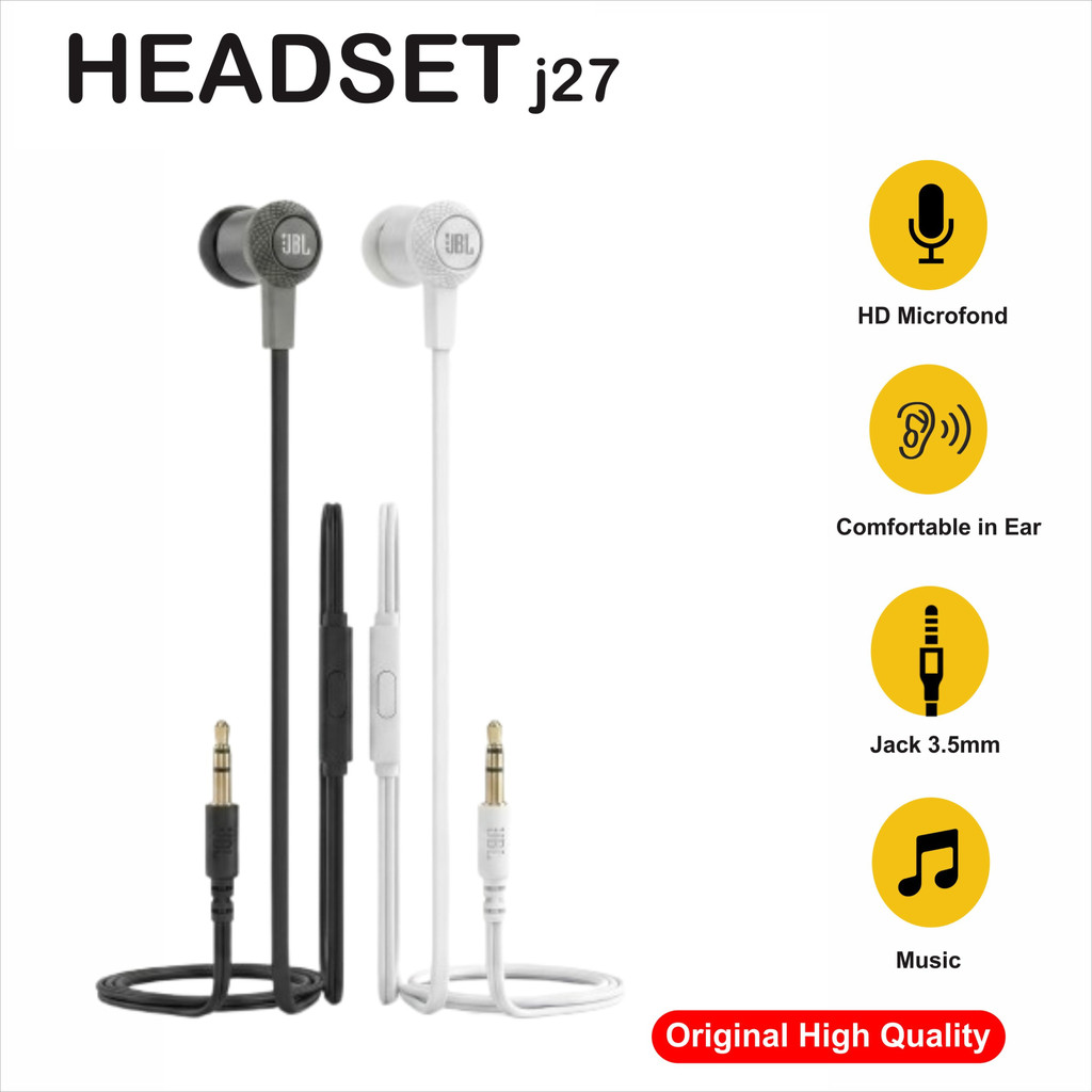 Headset Bass Stereo JBL S100-J27 Original only
