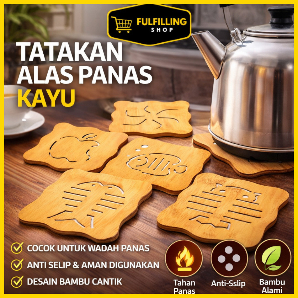 TATAKAN ALAS PANAS KAYU Tahan Panas