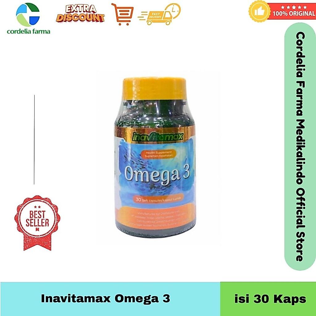 Inavitamax Omega 3 Suplemen Minyak Ikan 30 caps