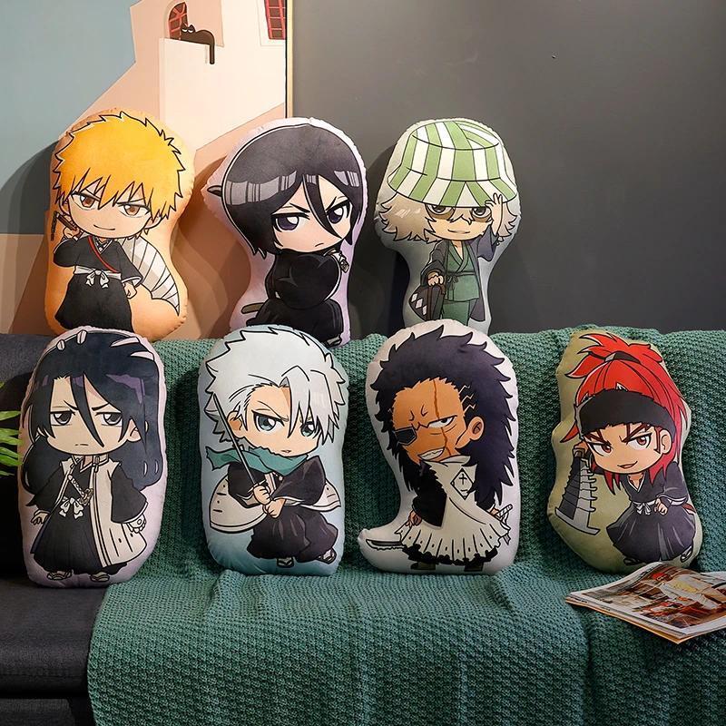 Lovely BLEACH Plush Stuffed Toy Anime figure pillow Kurosaki Ichigo Kuchiki Byakuya Rukia Hitsu Tous