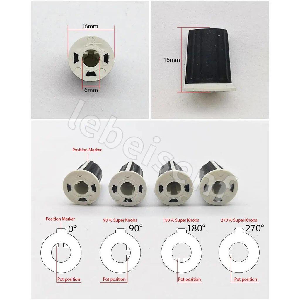10 buah Kenop Potensiometer untuk Mixer PIONEER DJM-900 800 850 700 2000, Sudut 90 derajat 270 deraj