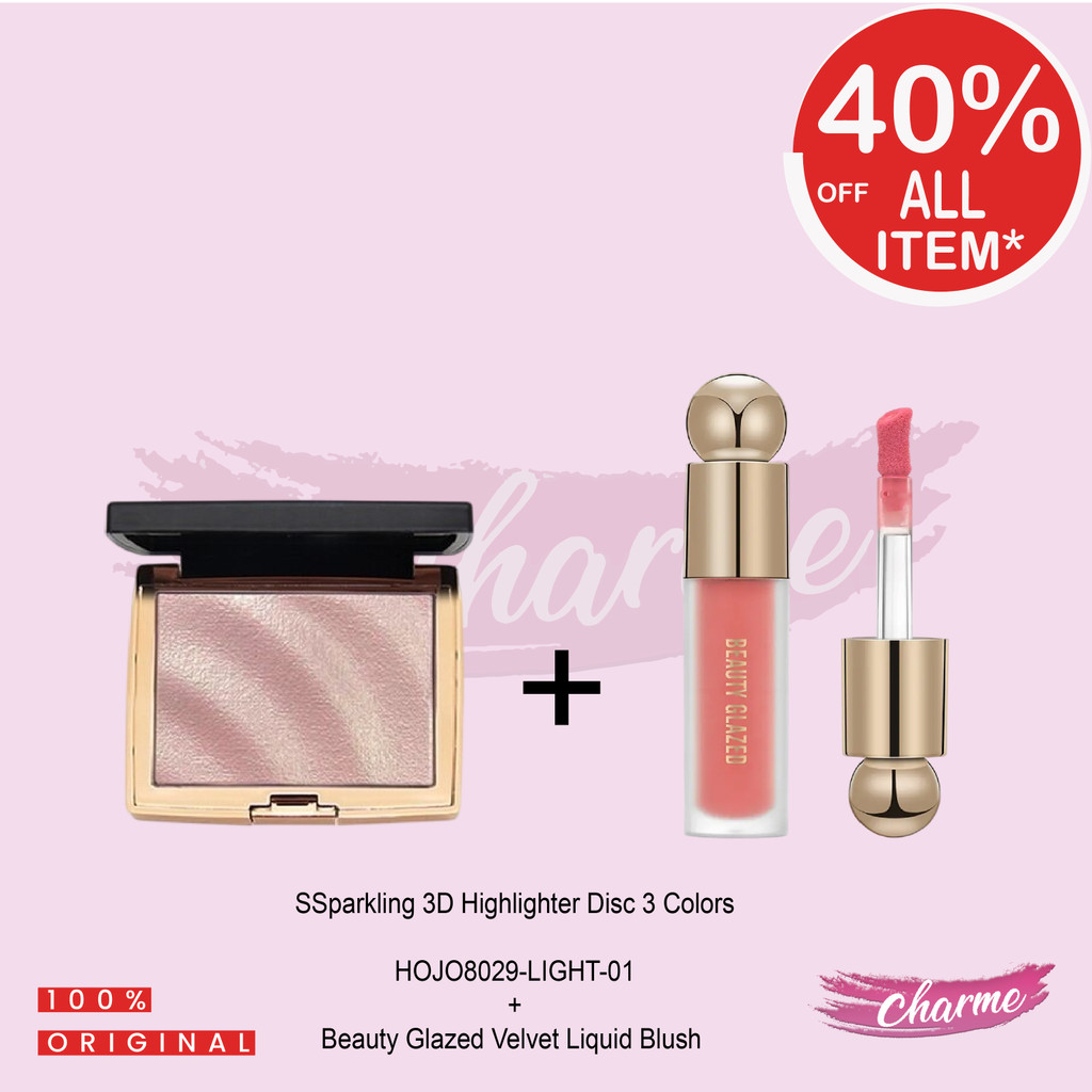 (BUNDLING) 77.9k for 2 Bundling Highlighter & Blush On Beauty Glazed Hojo (BDL-B166-HOJO-1)