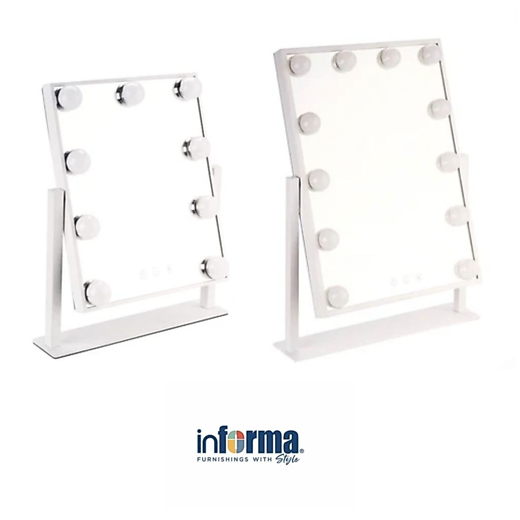 Informa Cermin Rias Meja Dengan lampu Led Putih