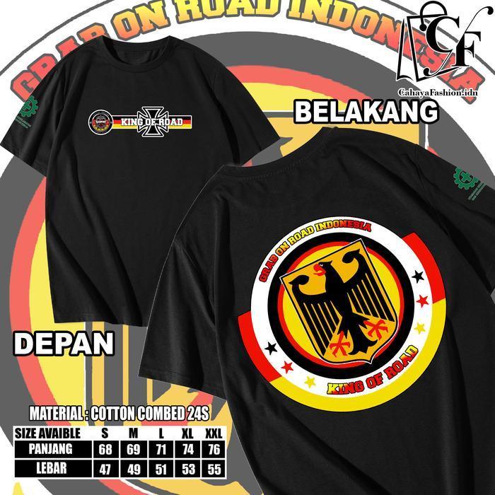 KAOS GRAB ON ROAD GBR INDONESIA TERBARU - BAJU GBR INDONESIA - BAJU KOMUNITAS MOTOR INDONESIA - KAOS