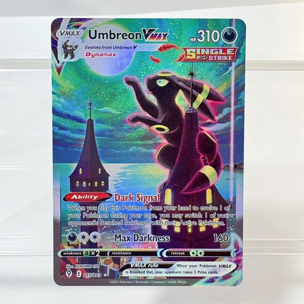 PKM PTCG High Quality Umbreon Vmax Glaceon Vstar Rayquaza Vmax Lono Proxy Foil Cards Game Collection