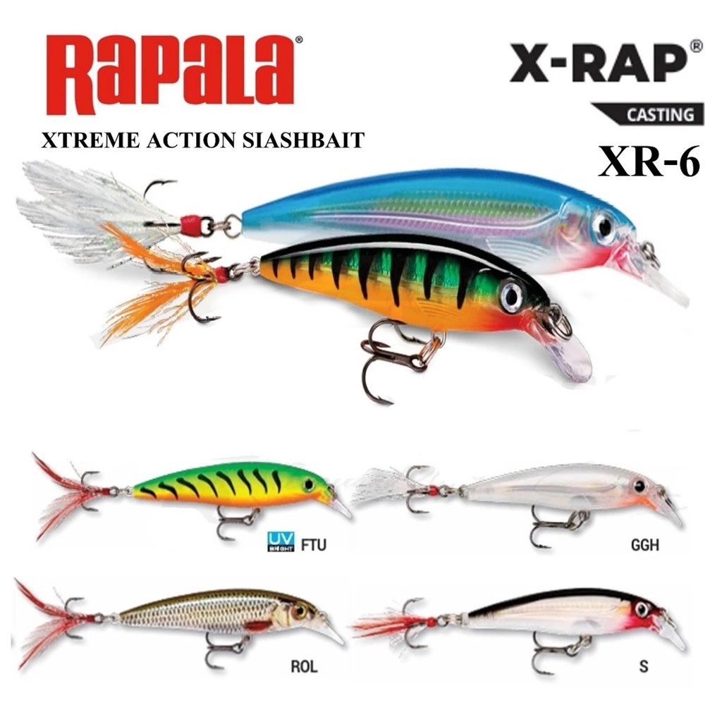 Lure Rapala X-Rap XR06 - Umpan Casting Minnow XRAP 6cm 4g Depth 1-1,5m