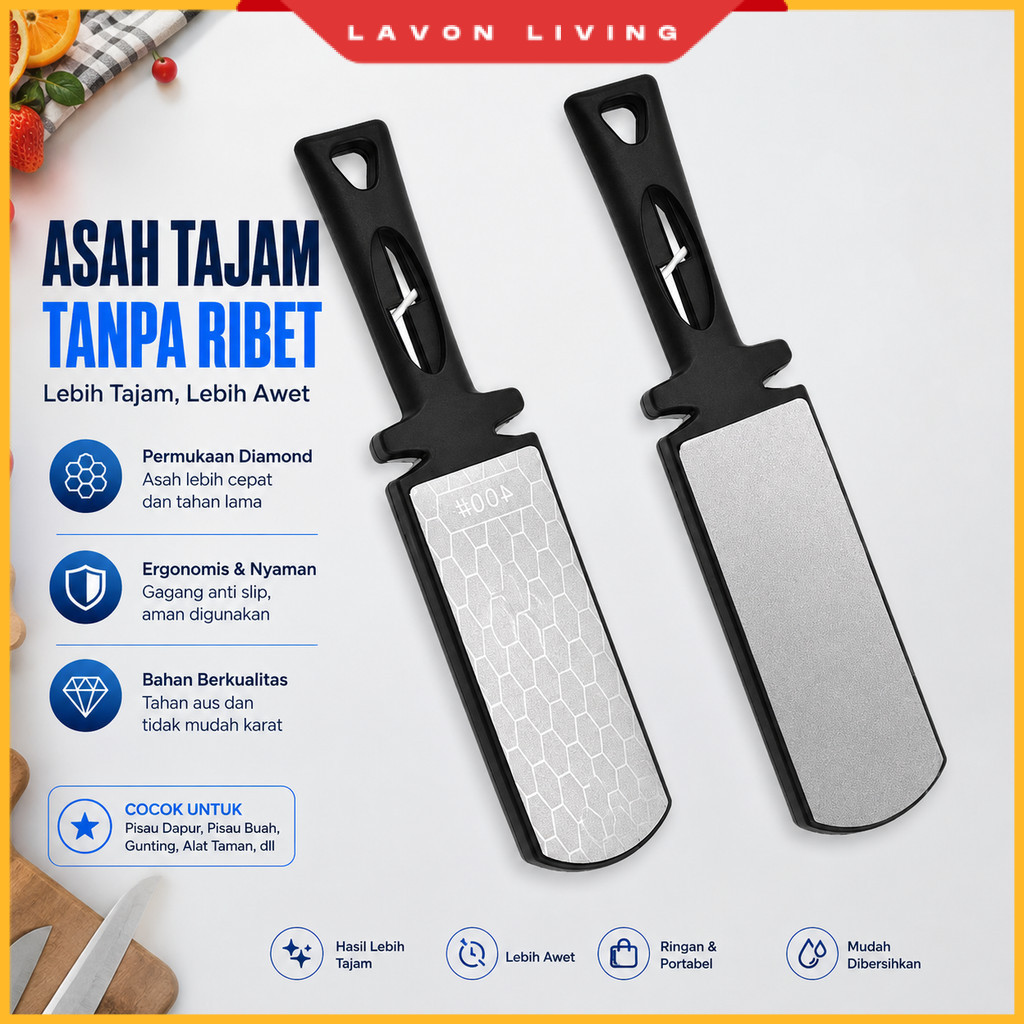 Pengasah Pisau 5in1 Double Side Diamond Sharpening Knife - B216L