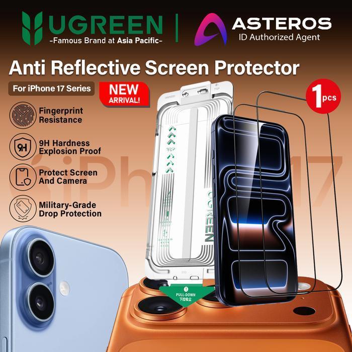UGREEN Tempered Glass For iPhone 17 17 Pro 17 Pro Max Anti Reflective HD Screen Protector - ANTI REF