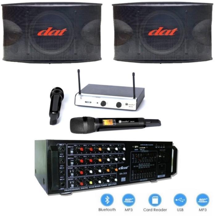 Paket Soundsystem Karaoke Dat DA 4500 - DA 303 Original 10 inch Bluetooth