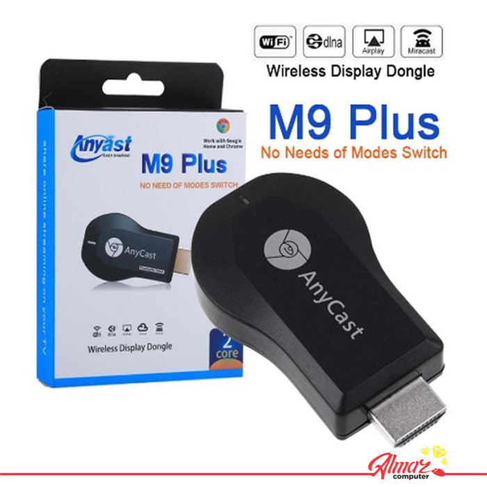 Dongle HDMI M9 Plus Asli 1080P Wifi HDMI Dongle Anycast M9 Plus Ori