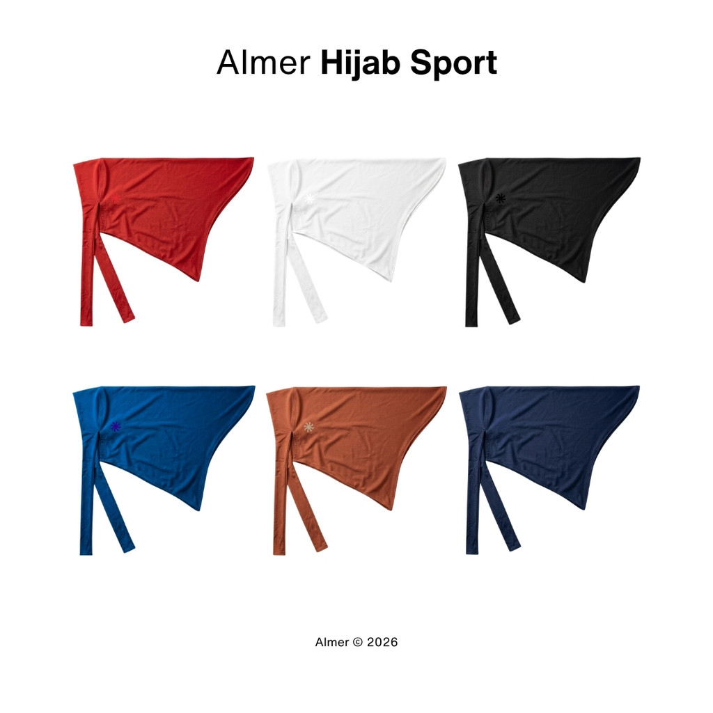 Cuci Gudang Almer Hijab Sport - Hijab Olahraga Wanita Nyaman By Almer Apparel