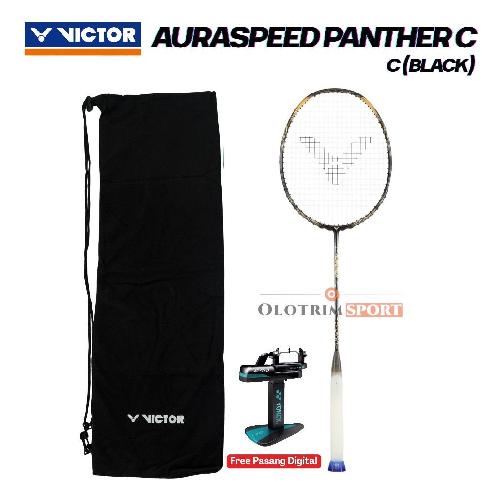 Raket Badminton VICTOR AURASPEED PANTHER C Raket Bulu Tangkis 100% ORIGINAL VICTOR