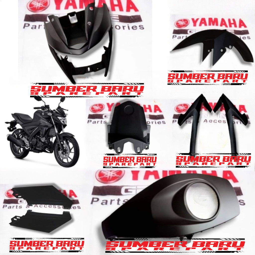COVER BODY BODI HALUS VIXION R HITAM DOFF ORIGINAL YAMAHA