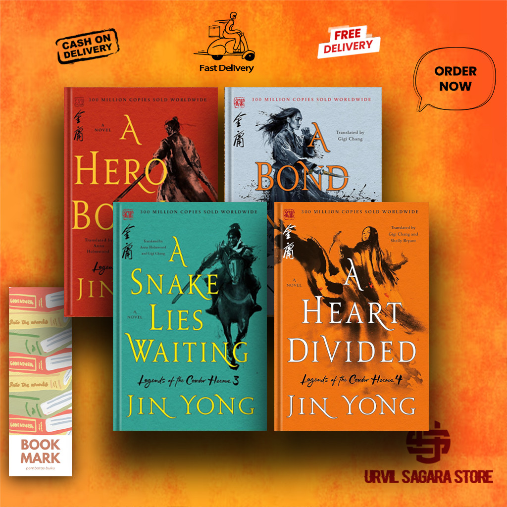 A Hero Born - A Bond Undone - A Snake Lies Waiting - Heart Divided By Jin Yong (English)