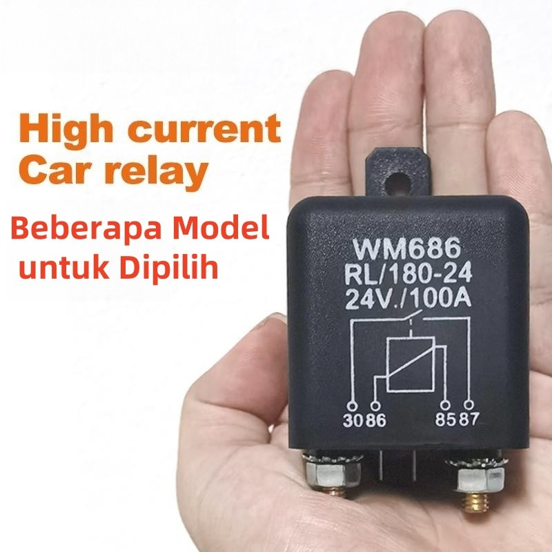 Relai Starter Starting Relay 12/24V 120A 200A Relay Ampere Besar Starting Relay 200A 120A 12/24V Unt