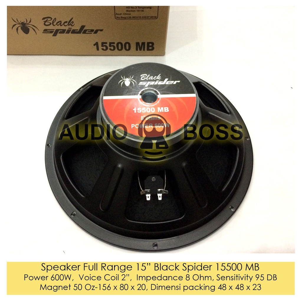 Speaker Full Range Black Spider 15500 MB BS 15500