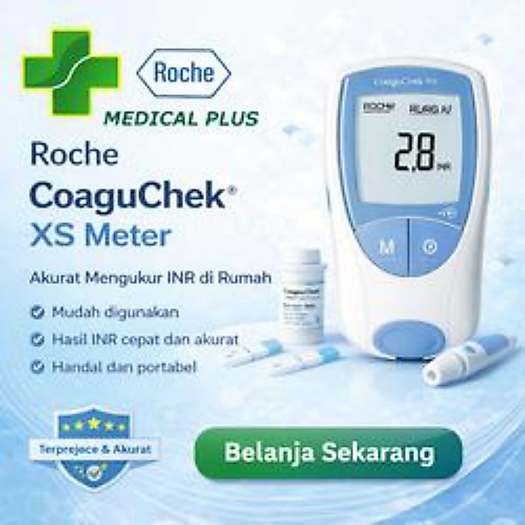 Roche CoaguCheck XS Kit Meter - Alat Cek INR Alat Tes Darah Bekas
