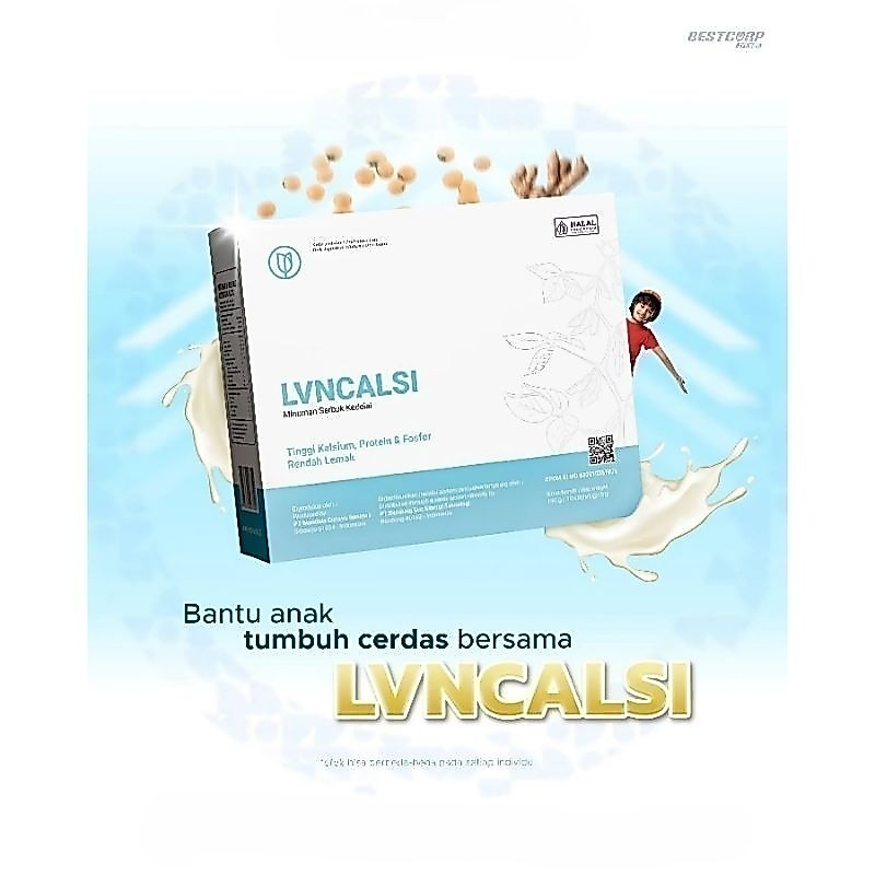 Lvn calsi kalsium original 100% bpom 1 box isi 10 sachet