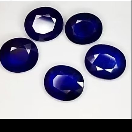 batu blue safir corundum asli