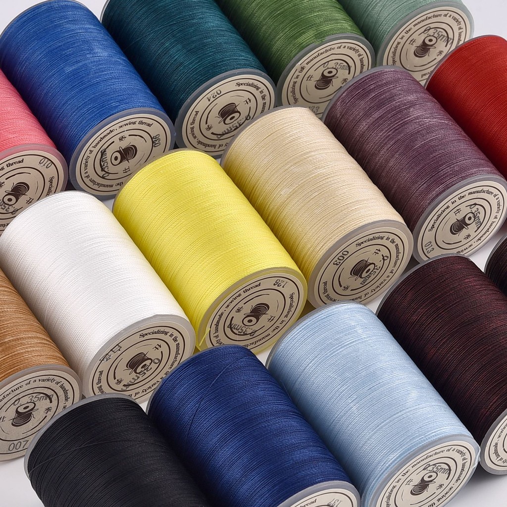 0.35mm Leather Waxed Thread String Strap Sewing Round Wax Cord Necklace Rope Beads For Jewelry Makin