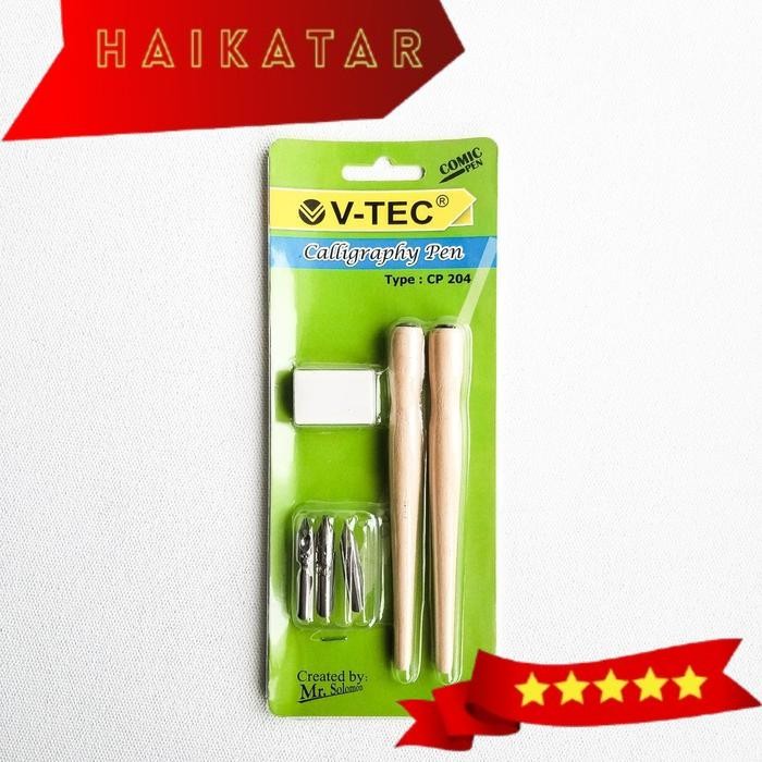 

Manga Calligraphy Dip Pen Set (8pcs) - wood handle