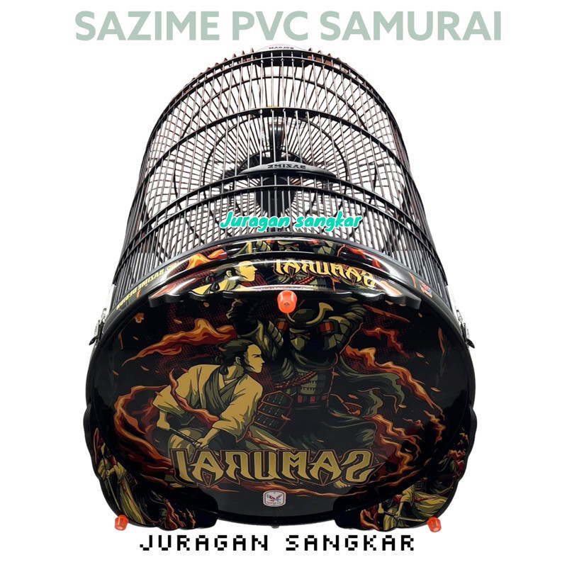 SANGKAR KANDANG MURAI PVC DECAL SAZIME SAMURAI