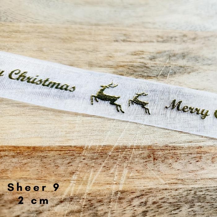 

Pita Natal Ribbon Xmas Transparant - 9Deer