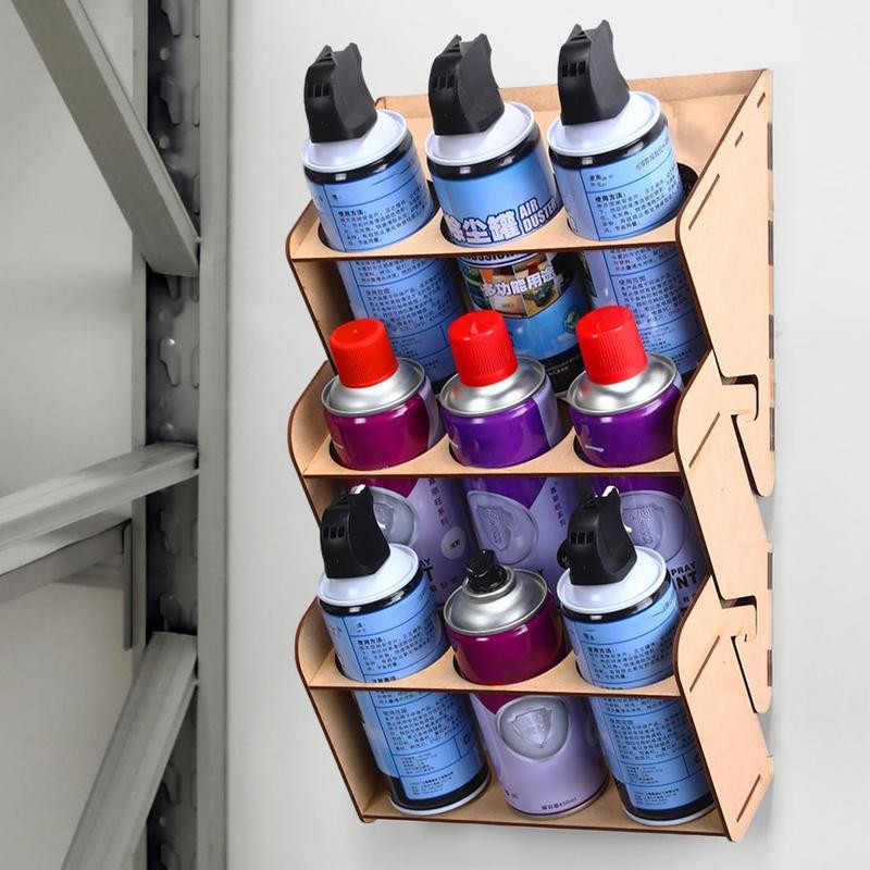 

Aerosol Can Holder Large Capacity Paint Bottle Organizer Spray Wall Mounted Paint Storage Can Paint Holder Spray Paint Holder