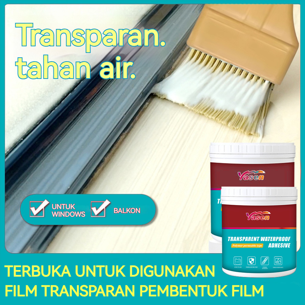 1000g Lem Anti Bocor Dan Rembes Transparan Lem Tembok Super Kuat Lem Keramik Kamar Mandi Anti Bocor 
