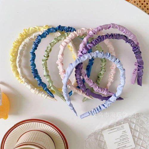 BF   - BANDO KERUT WANITA GAYA KOREA BD01 AKSESORIS FASHION/ BANDANA BF  RUNCHIE KOREA ANEKA WARNA