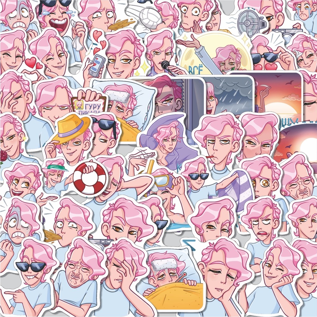 

Stiker Cutting Pack Stiker S. ROMANCE Isi 100Pcs Series Aesthetic Lucu Keren Untuk Koper Bahan Vynil