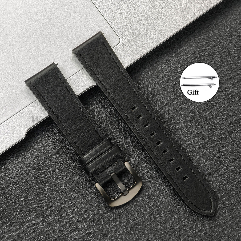 20mm 22mm Leather Strap for Samsung Galaxy Watch 7 6 5 4 40mm 44mm GearS3 Band Vintage Brown Bracele