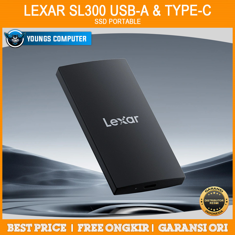 LEXAR SL300 1TB 2TB SSD Portable USB-A Type-C External