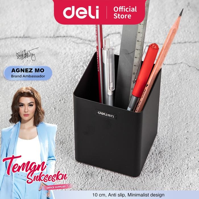 

Deli Tempat Pena / Pen Holder Black 8931 Alat Desk Meja